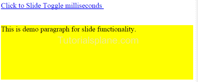 jQuery SlideToggle Milliseconds