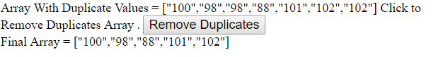 Remove Duplicates From Array in AngularJs
