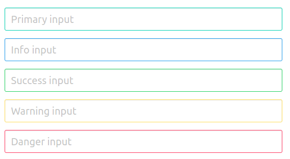 Bulma Input Change Color